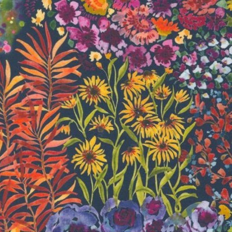 Floribunda per metre, Print: Midnight3980112