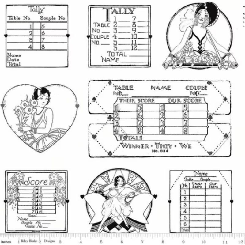 Take Heart per metre, Print: Tally Card