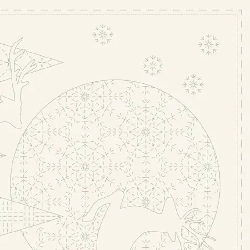 Christmas Sashiko Stitcheries - Natural, Style: Christmas Tree