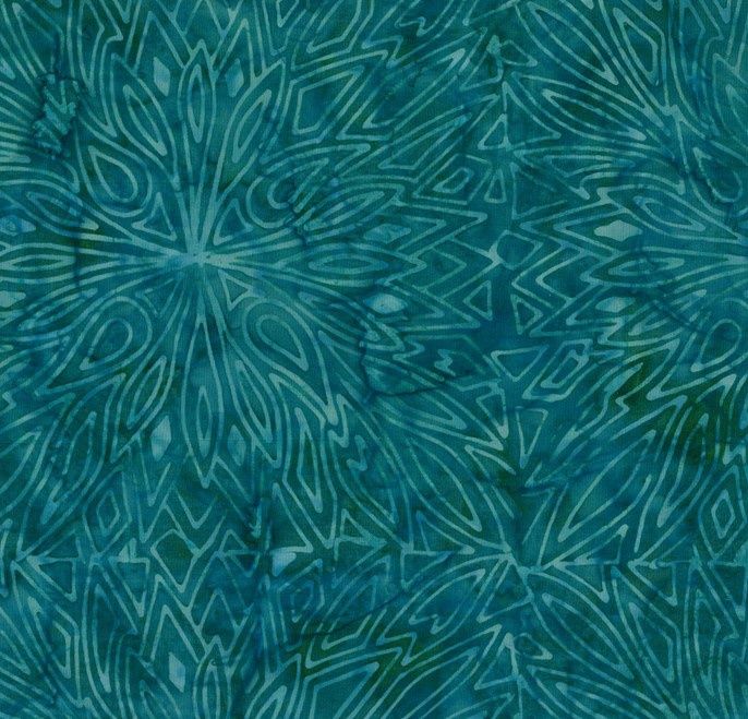 Greens - Designer Palette 2025 per metre, Print: Dark Green Large Flowers - 2059