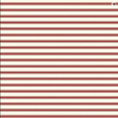 Ticking Red Stripe per metre