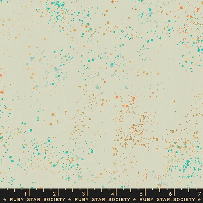 Speckled - Metallic Sell by Ruby Star for MODA - per metre, Colours: Metallic Shell