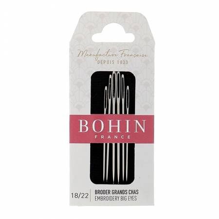 Bohin Embroidery Big Eye Needles Size 18/22