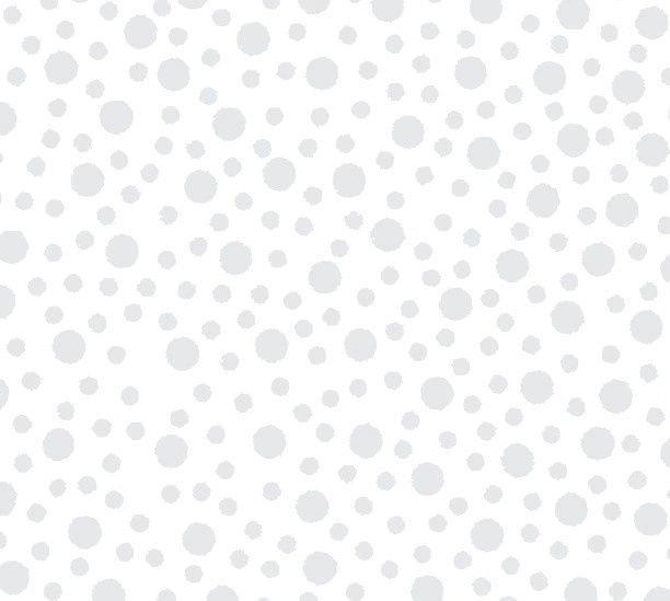 Tossed Dots White on White - per metre