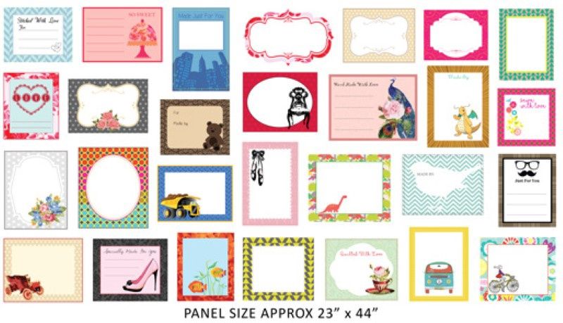 Quilt Labels - Colourful