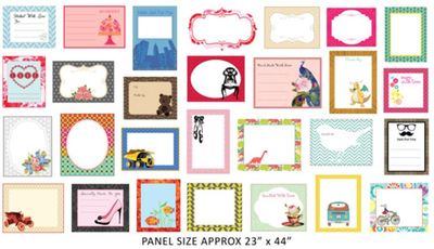 Quilt Labels - Colourful