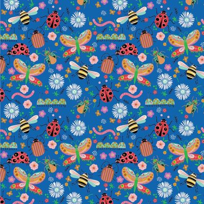 Hey Love Bug Range by Poppie Cotton per metre