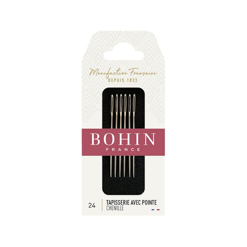 Bohin Embroidery Big Eye Needles Size 24