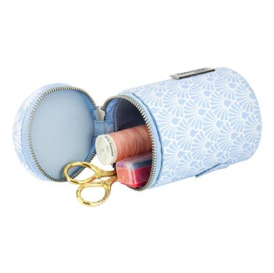 Pintop Cylinder Case - Blooms Blue