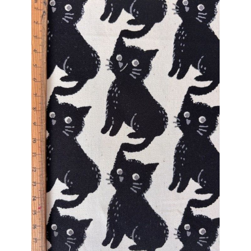 Black Cats on Natural Background per metre