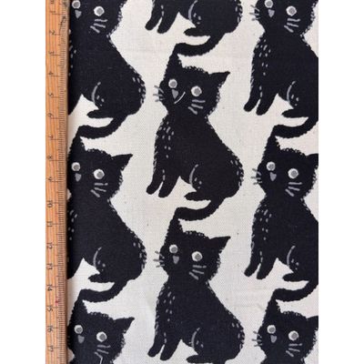 Black Cats on Natural Background per metre