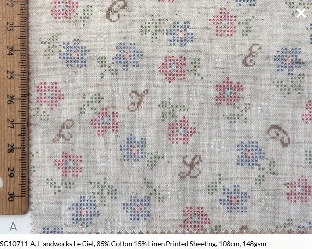 Handworks Le Ciel per metre, Colour: Cream