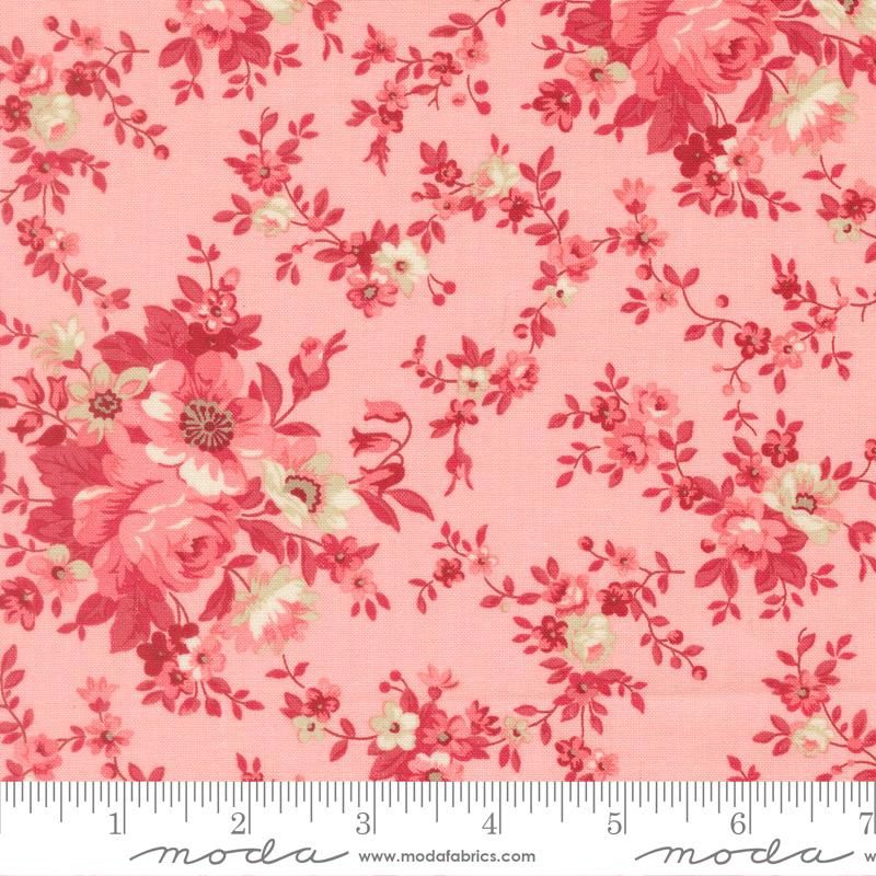 Petals and Polka Dots per metre, Print: Blush