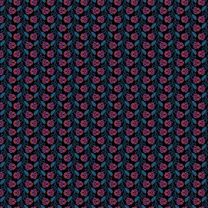 Heiress per metre, Print: Curled Vine - Mystery 1009-99L