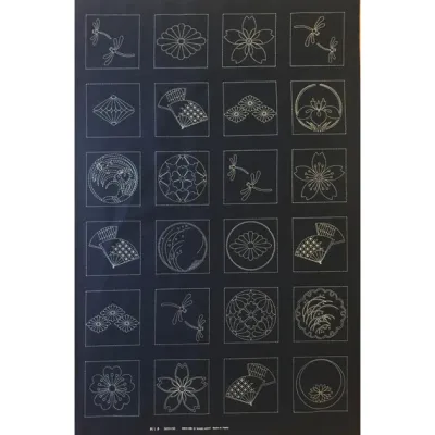 Sashiko Sampler Panel - HM27