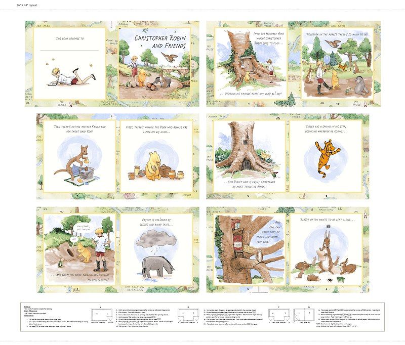 Classic Winnie - Christopher Robin &amp; Friends Book Panel