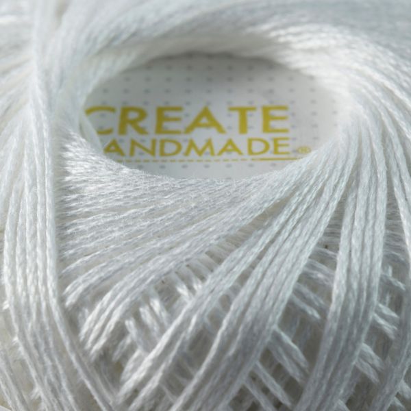 Crochet Cotton 4ply, Colours: White 1000