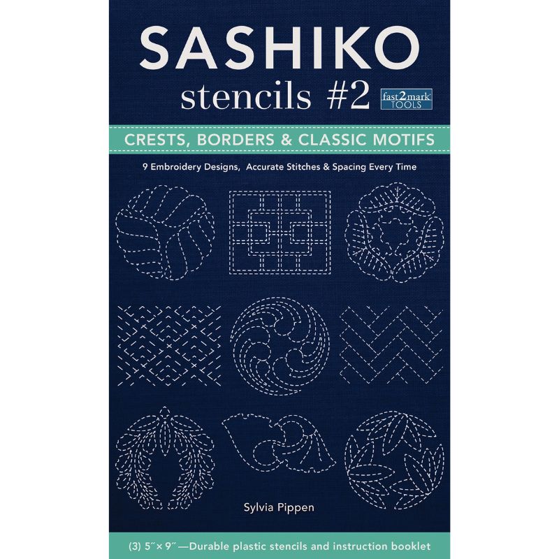 Sashiko Stencils #2 - Crests, Borders &amp; Motifs Collection