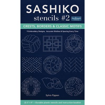 Sashiko Stencils #2 - Crests, Borders &amp; Motifs Collection