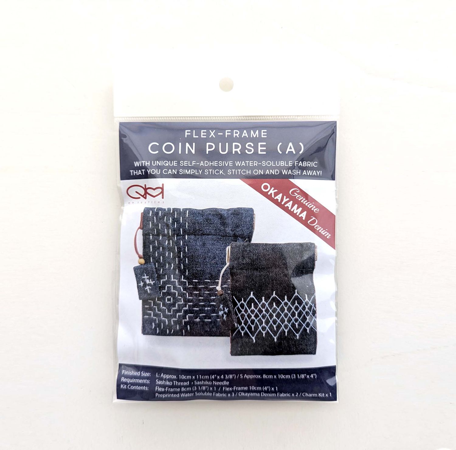 Okayama Denim Flex Frame Coin Purse - 2 styles
