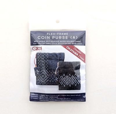 Okayama Denim Flex Frame Coin Purse - 2 styles