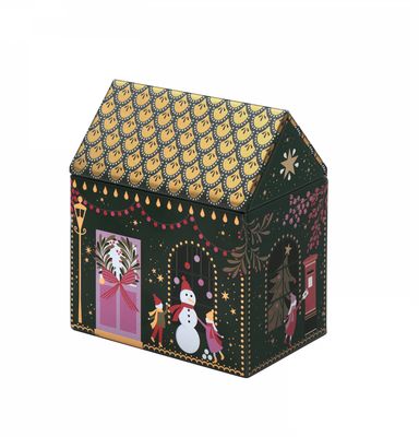 Sara Miller Christmas House Tin - Small