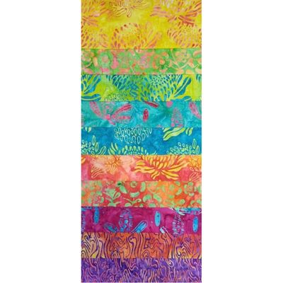 Bright Delights 1 Batik Range - per metre
