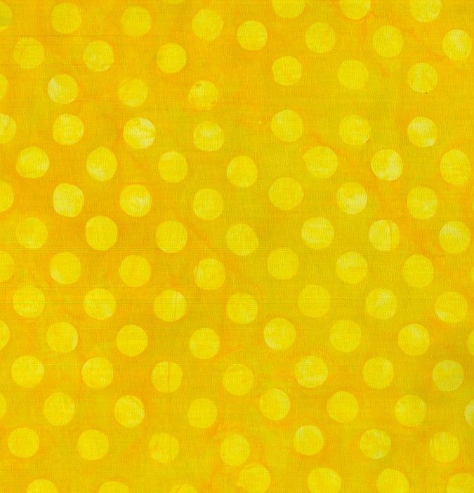 Spot Vibrants 2 Batik Range - per metre, Colour: Yellow 2310
