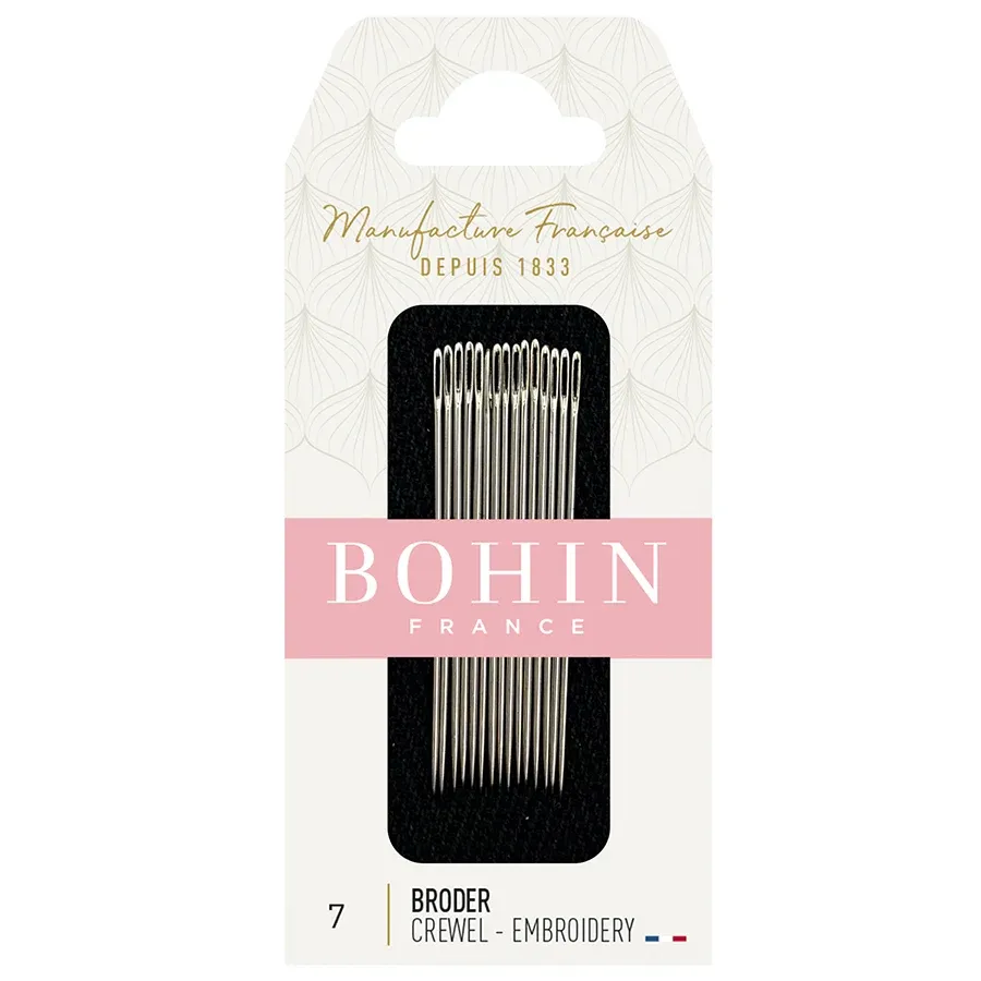 Bohin Embroidery Needles Size 7 (15 pcs)