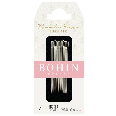 Bohin Embroidery Needles Size 7 (15 pcs)