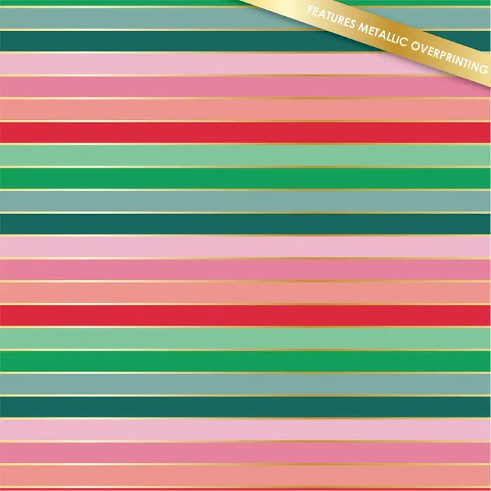 The Stripe - Metallic - per metre