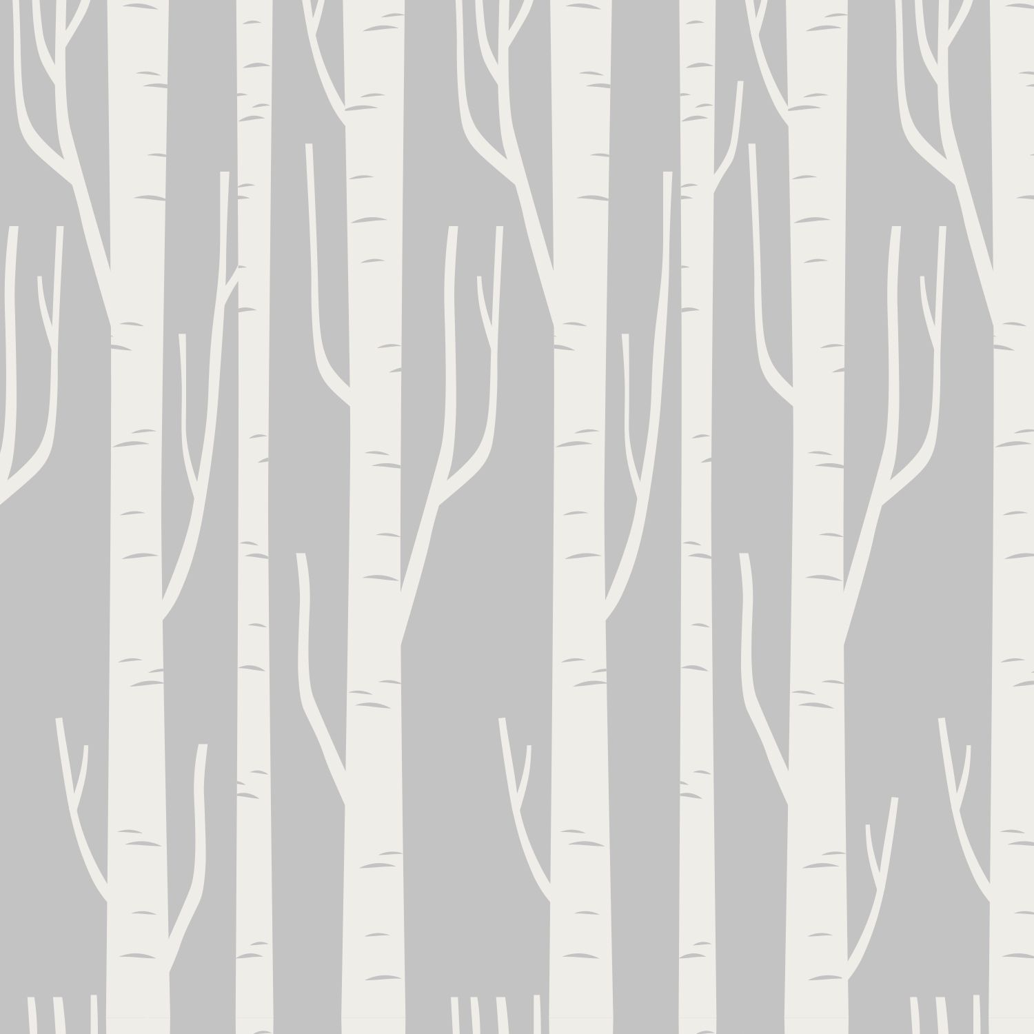 Birch on Grey-  per metre