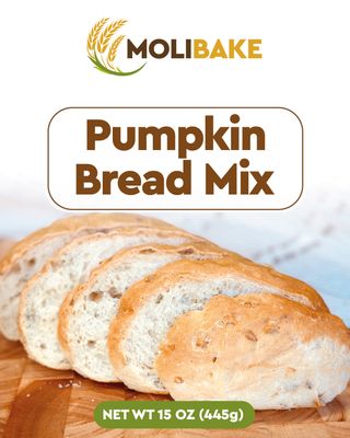 Grain Delight. Molibake Bread Mix Variety Pack: Pumpkin Bread Mix, 8 Grain Bread Mix, Corn Bread Mi