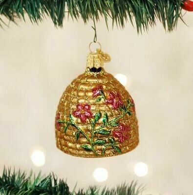 Old World Christmas Bee Skep Ornament