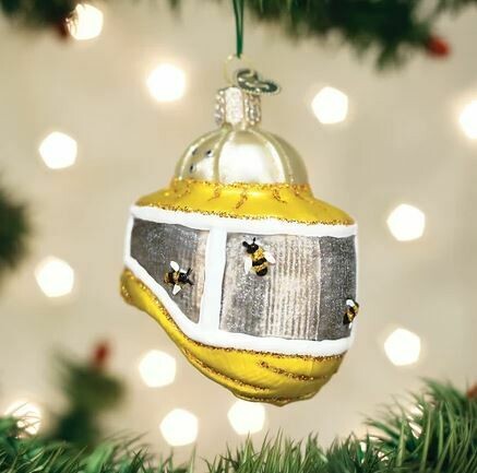 Old world Beekeeper’s Hood Christmas Ornament