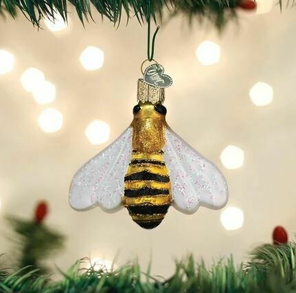 OLD WORLD HONEY BEE Christmas Ornament