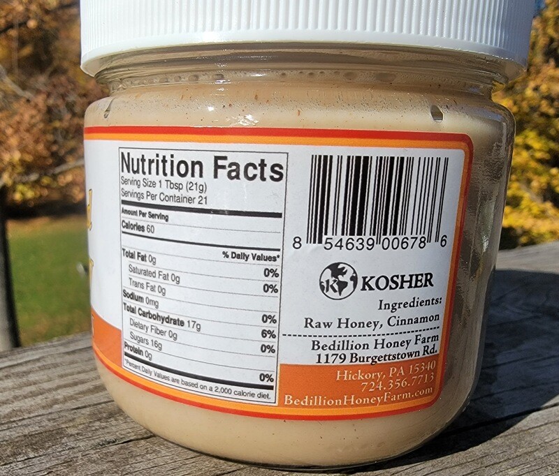Cinnamon Creamed Honey 14 oz.