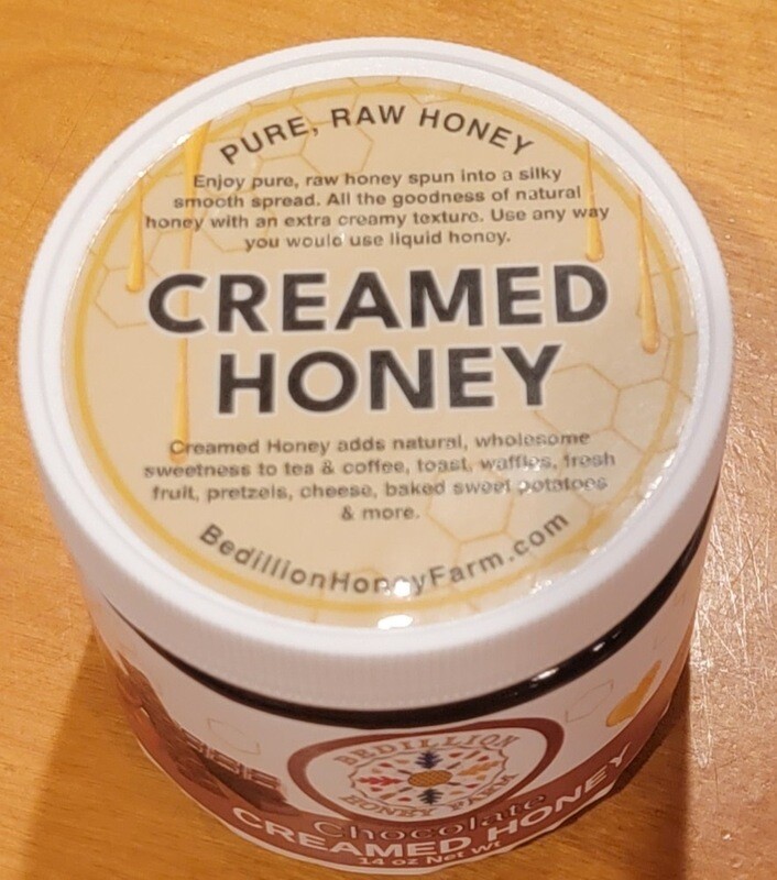 Chocolate Creamed Honey 14 oz.