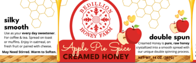 Apple Pie Spice Creamed Honey 14 oz.
