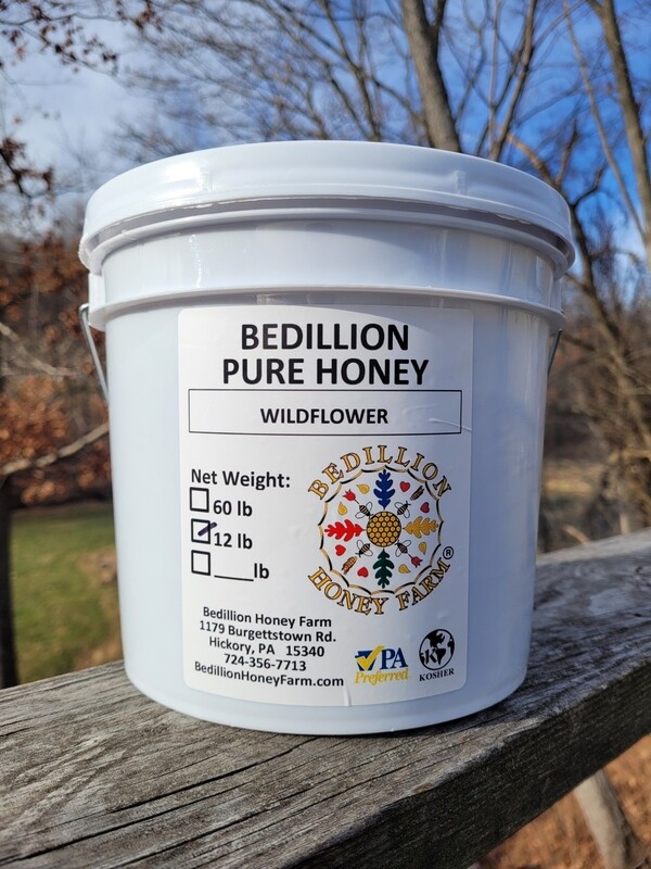 Honey By The Gallon, 12lb Pail, Wildflower, Clover &amp; Spring/Summer Blossom