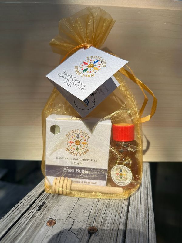 Gift Bag - Honey, Handmade Soap &amp; Honey Dipper
