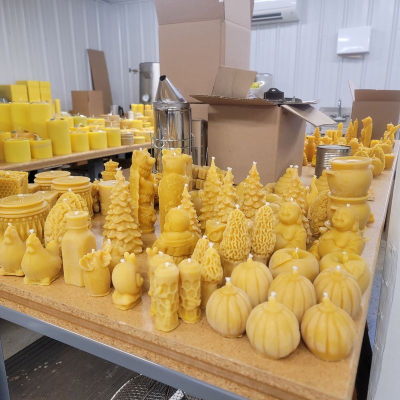 Beeswax Candle, Hand Poured, Pillars, Tapers &amp; Molded Shapes