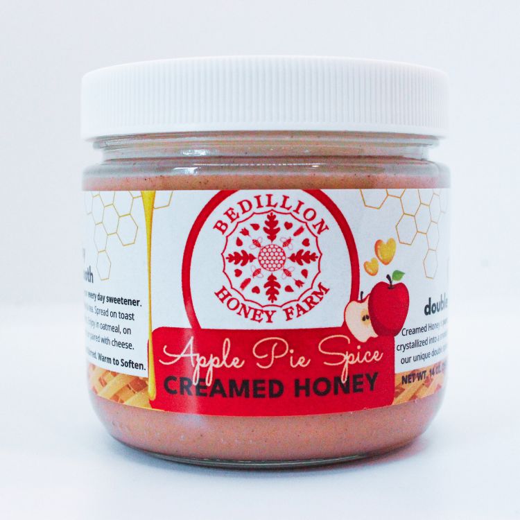 Apple Pie Spice Creamed Honey 14 oz.