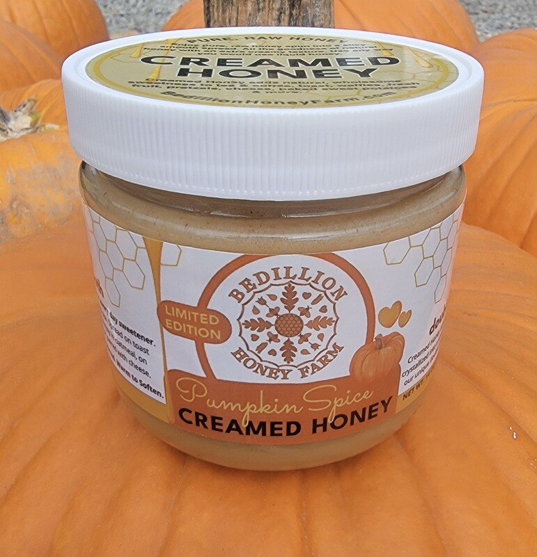 Pumpkin Spice Creamed Honey 14 oz.