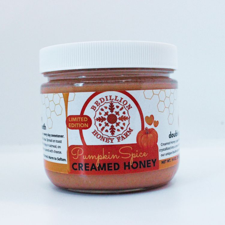 Pumpkin Spice Creamed Honey 14 oz.