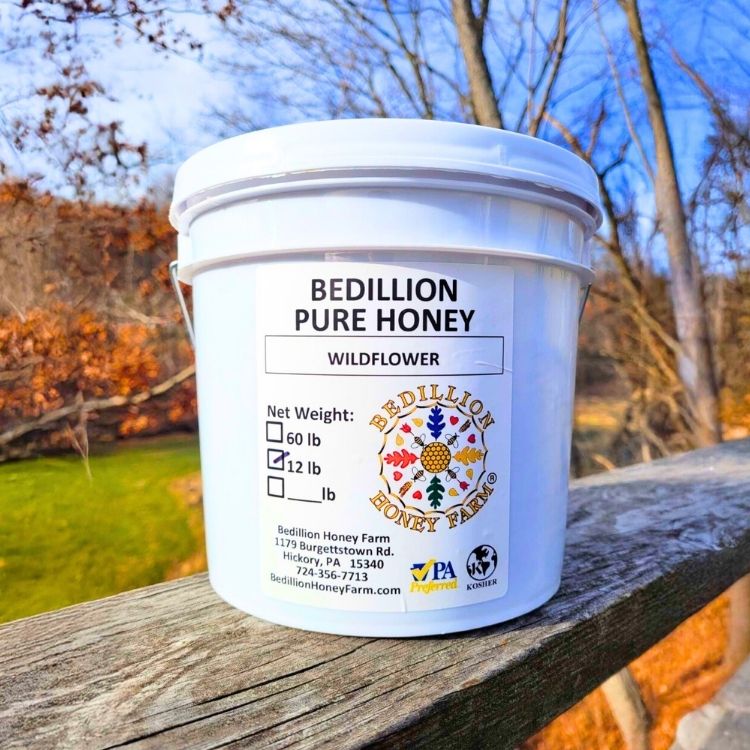 Honey By The Gallon, 12lb Pail, Wildflower, Clover &amp; Spring/Summer Blossom