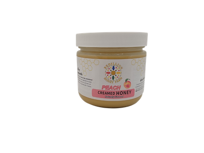 Peach Creamed Honey 14 oz.