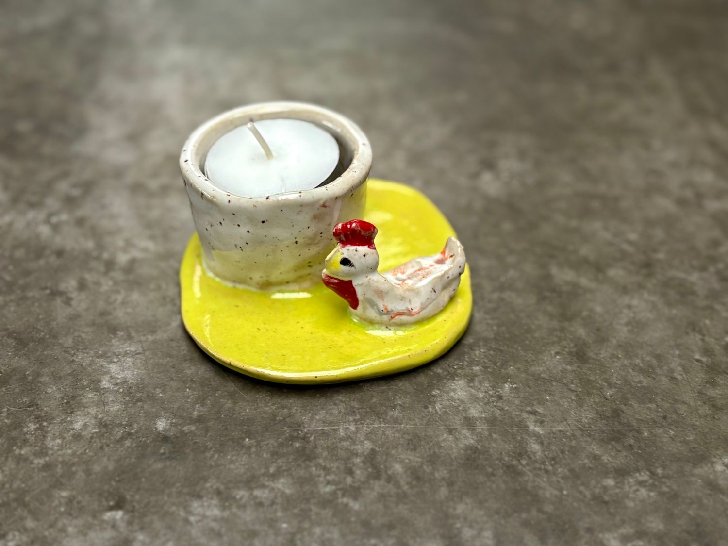 Kip brengt licht of een eitje