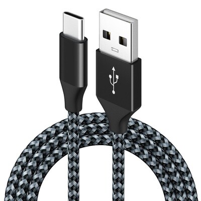 Nylon Braided Type C Fast Charge Usb to Usb C Cable 3A