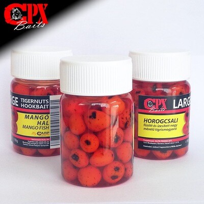 CPX Baits Főtt színezett Large tigrismogyoró horogcsali - Mango Hal 50 gramm